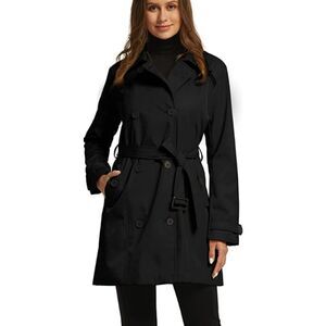 Wantdo Women's Shoulder Epaulets Belted Trench Coat - XL